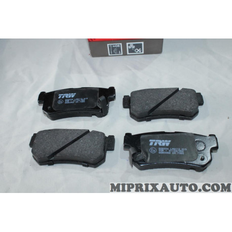 Jeu 4 plaquettes de frein TRW Daewoo Ssangyong original OEM GDB3382 pour daewoo ssangyong korando musso 