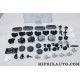 Pack agrafes attache clip fixation capot avec raccord gicleur Renault Dacia original OEM 651000166R pour dacia duster 2 II 