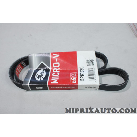 Courroie accessoire Gates Renault Dacia original OEM 5PK1030 