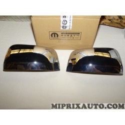 Paire coques calotte retroviseur chrome OCCASION PAS RECLAMATION Mopar Jeep Dodge Chrysler original OEM 82212218** pour jeep gra
