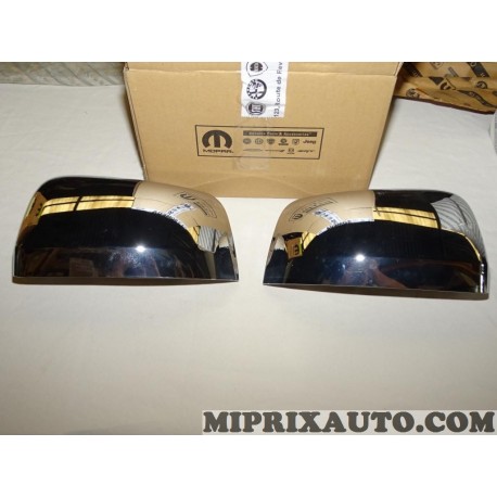 Paire coques calotte retroviseur chrome OCCASION PAS RECLAMATION Mopar Jeep Dodge Chrysler original OEM 82212218** pour jeep gra
