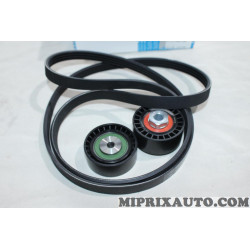 Kit courroie accessoire galets tendeur + enrouleur + courroie Renault Dacia original OEM 7711946486 