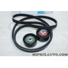 Kit courroie accessoire galets tendeur + enrouleur + courroie Renault Dacia original OEM 7711946486
