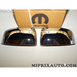 Paire coques calotte retroviseur chrome Mopar Jeep Dodge Chrysler original OEM 82212218 pour jeep grand cherokee partir de 2014