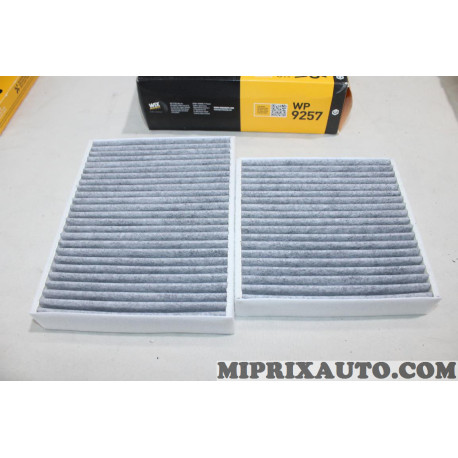 Jeu 2 filtres habitacle interieur Wix Citroen Peugeot original OEM WP9257 