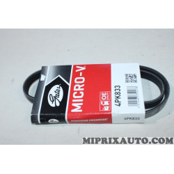 Courroie accessoire Gates Renault Dacia original OEM 4PK833 