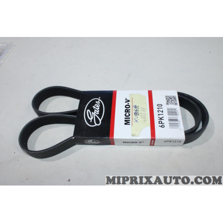 Courroie accessoire Gates Renault Dacia original OEM 6PK1210 