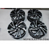 Lot 4 jantes alliage 7x17 5x114.3 ET50 67.1 17" 17 pouces glossy black machined WI24 Hyundai Kia original OEM J9400ADB00BP