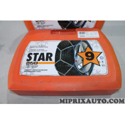 Jeu de chaines neige Star 9 Hyundai Kia original OEM 050 pour roue jante 165/80/13 165/70/14 175/65/14 175/55/15 155/80/14 