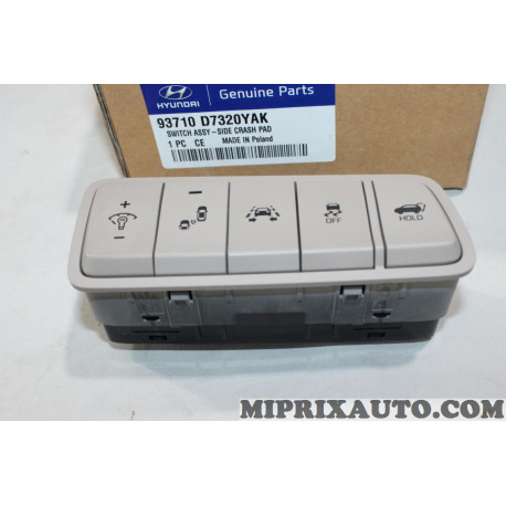 Bloc boutons de commande tableau de bord Hyundai Kia original OEM 93710D7320YAK 93710-D7320-YAK pour hyunai tucson 