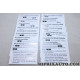 Set etiquettes information autocollante Hyundai Kia original OEM 96710D7999QQH 96710-D7999-QQH