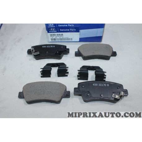 Jeu 4 plaquettes de frein arriere Hyundai Kia original OEM 58302B4A30 58302-B4A30 