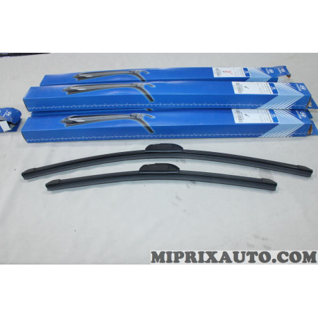 Jeu 2 balais essuie glace souple 600mm + 450mm Hyundai Kia original OEM L983FH2418L0 L983F-H2418-L0 pour hyundai i30 santa fe 