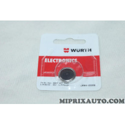 Bouton pile de telecommande clé CR1620 3V lithium DLU 01/2029 Wurth Hyundai Kia original OEM 827081620 