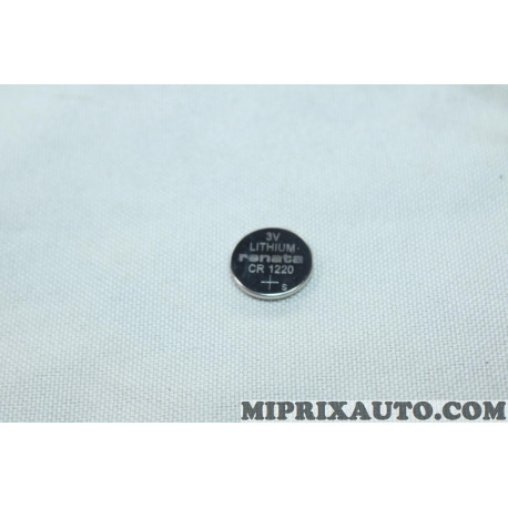 Bouton pile de telecommande clé CR1220 3V lithium Wurth Hyundai Kia original OEM 08271220 