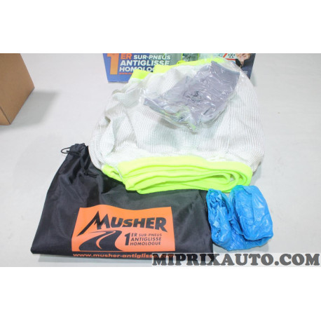 Jeu 2 chaussettes neige surpneus antiglisse premium taille 5 Musher Hyundai Kia original OEM 3760255880044 674526 pour roue 
