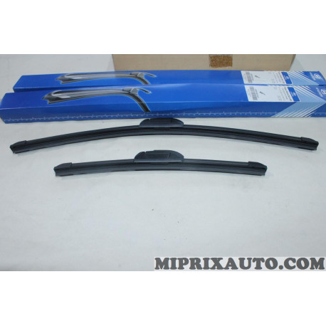 Lot 2 balais essuie glace souple 550mm + 350mm Hyundai Kia original OEM L983FH2214L0 L983F-H2214-L0 pour hyundai getz 