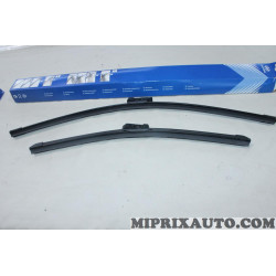 Jeu 2 balais essuie glace souple 600mm + 450mm Hyundai Kia original OEM L983FH2418L9 L983F-H2418-L9 pour hyundai i30 de 2007 à 