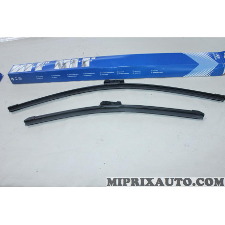 Jeu 2 balais essuie glace souple 600mm + 450mm Hyundai Kia original OEM L983FH2418L9 L983F-H2418-L9 pour hyundai i30 de 2007 à 