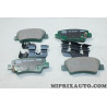 Jeu 4 plaquettes de frein arriere montage akebono Hyundai Kia original OEM 58302B4A30 58302-B4A30
