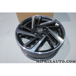 Jante alliage 6.5x16 ET48 16" 16 pouces (bouchon central avec rayures) Hyundai Kia original OEM K7400ADE06BC K7400-ADE06-BC 