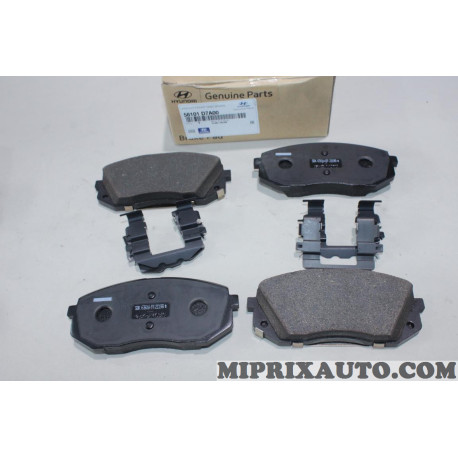 Jeu 4 plaquettes de frein Hyundai Kia original OEM 58101D7A00 58101-D7A00 