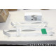Kit 4 bandes autocollantes decoration Hyundai Kia original OEM K7200ADE00BL K7200-ADE00-BL 