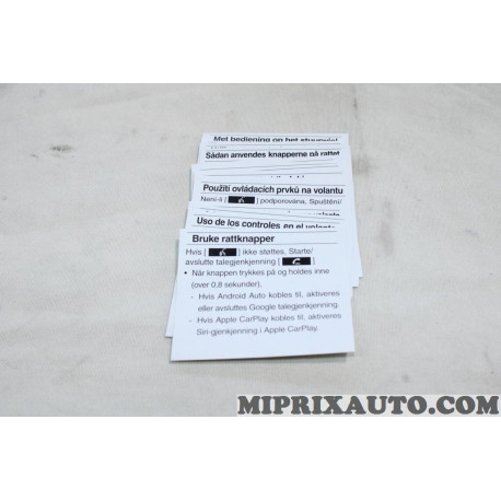 Jeu etiquettes information autocollante Hyundai Kia original OEM 96710D7999QQH 96710-D7999-QQH 