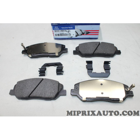 Jeu 4 plaquettes de frein avant Hyundai Kia original OEM 581012WA70 58101-2WA70 
