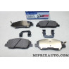 Jeu 4 plaquettes de frein avant Hyundai Kia original OEM 581012WA70 58101-2WA70