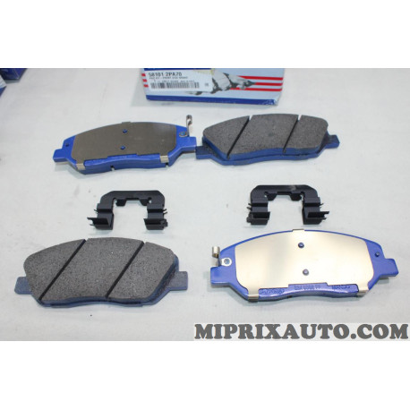 Jeu 4 plaquettes de frein Hyundai Kia original OEM 581012PA70 58101-2PA70 