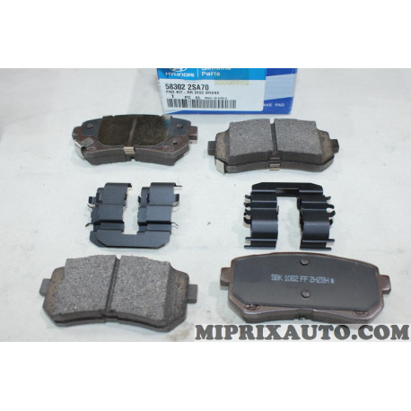 Jeu 4 plaquettes de frein arriere Hyundai Kia original OEM 583022SA70 58302-2SA70 