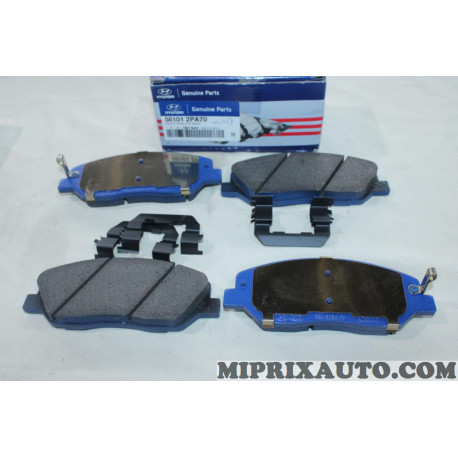 Jeu 4 plaquettes de frein avant Hyundai Kia original OEM 581012PA70 58101-2PA70 