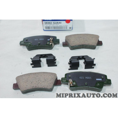 Jeu 4 plaquettes de frein arriere Hyundai Kia original OEM 58302G2A40 58302-G2A40 