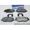 Jeu 4 plaquettes de frein avant montage mando Hyundai Kia original OEM 581012WA70 58101-2WA70