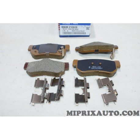 Jeu 4 plaquettes de frein Hyundai Kia original OEM S583021CA10 58302-1CA10 