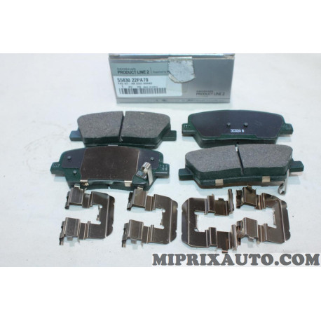 Lot 4 plaquettes de frein arriere Mobis Hyundai Kia original OEM S583022PA70 S58302-2PA70 