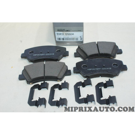 Jeu 4 plaquettes de frein 581012VA50 Mobis Hyundai Kia original OEM S581012VA50 S5810-12VA5-0 