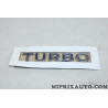 Logo motif embleme ecusson monogramme badge Turbo Opel Chevrolet original OEM 93192477