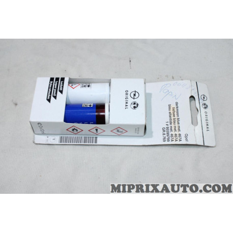 Stylo de retouche peinture DLU 10/2025 sans reclamation bleu atlantide met Opel Chevrolet original OEM 95599799 