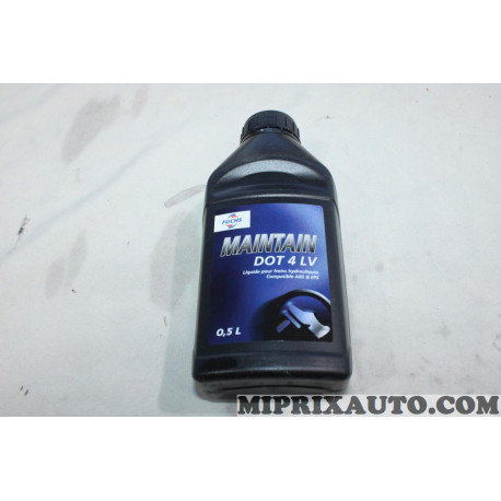 Bidon flacon 500ml liquide de frein DOT 4 LV Fuchs Opel Chevrolet original OEM DOT4LV maintain 