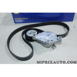 Kit courroie accessoire 6PK976 + galet tendeur Napa Opel Chevrolet original OEM NAK3002 
