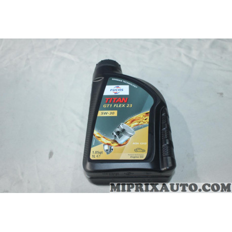 Bidon 1L 1 litre huile 5W30 Titan GT1 flex 23 C2 C3 Fuchs Opel Chevrolet original OEM 500586554 