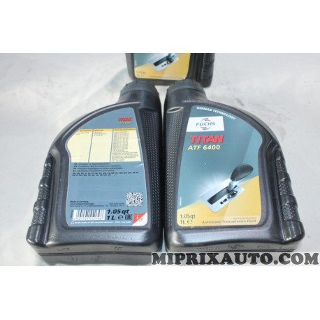 1 Bidon 1L 1 litre huile boite de vitesses automatique Titan ATF 6400 Fuchs Opel Chevrolet original OEM 500541324 