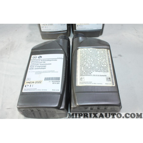 1 Bidon 1L 1 litre huile boite de vitesses automatique (DLU 2022 sans reclamation) Opel Chevrolet original OEM 95528429 