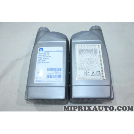 1 Bidon 1L 1 litre huile systemes hydrauliques CS-speed Opel Chevrolet original OEM 93165151 1940774 