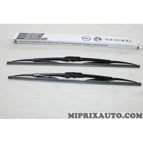 Jeu 2 balais essuie glace attache standard 2x 500mm Opel Chevrolet original OEM 1684187780 