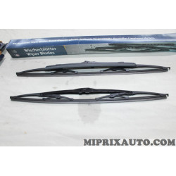 Jeu 2 balais essuie glace attache standard 2x 500mm dont 1 avec spoiler Opel Chevrolet original OEM 93195943 6272541 