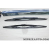Jeu 2 balais essuie glace attache standard 2x 500mm dont 1 avec spoiler Opel Chevrolet original OEM 93195943 6272541