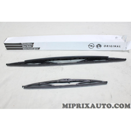 Jeu 2 balais essuie glace standard Opel Chevrolet original OEM 95528615 